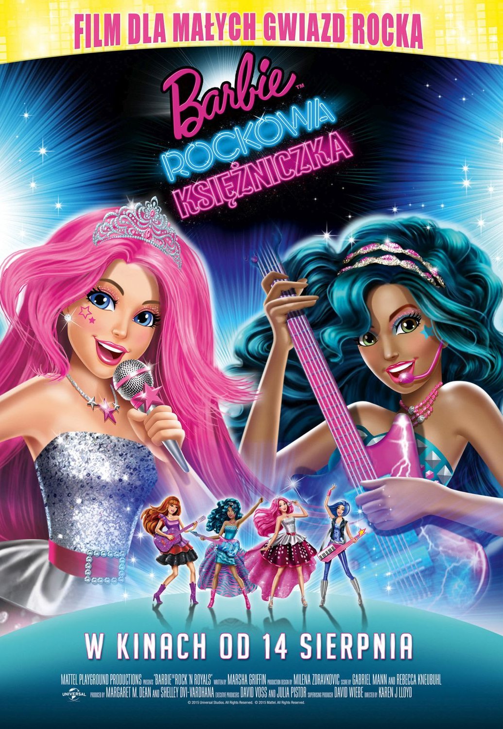 Bajki Barbie Po Polsku Cały Film Księżniczka I Piosenkarka Barbie: Rockowa księżniczka (2015) - Plakaty - FDB