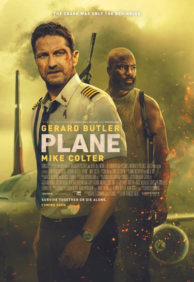 plakat filmu Plane 2023