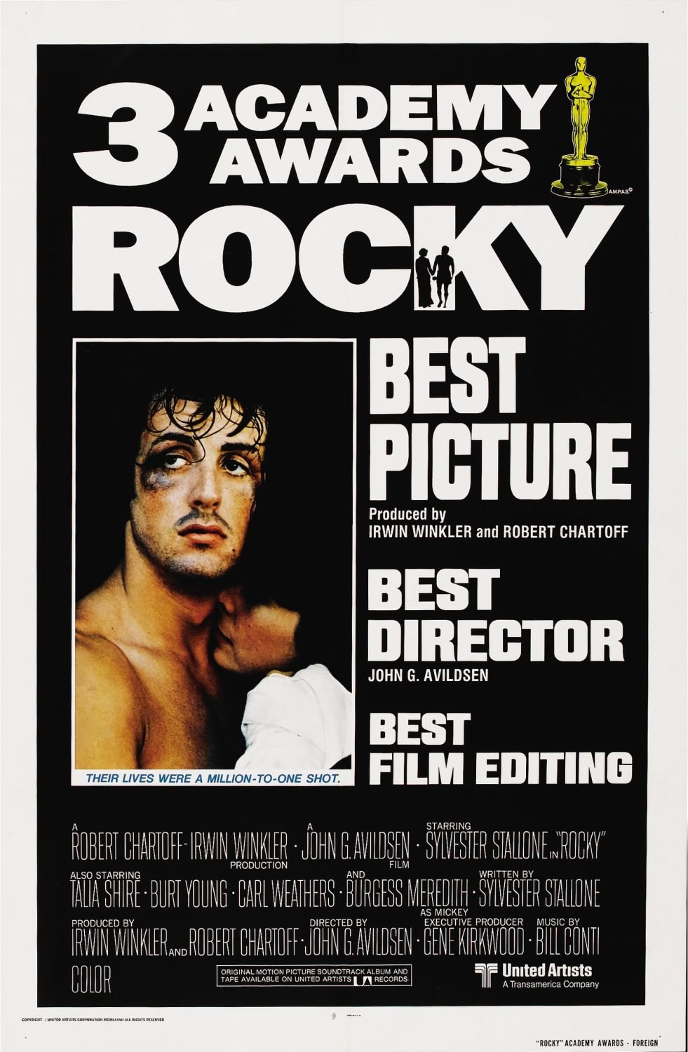 Modtager Resignation had Rocky (1976) - Plakaty - FDB