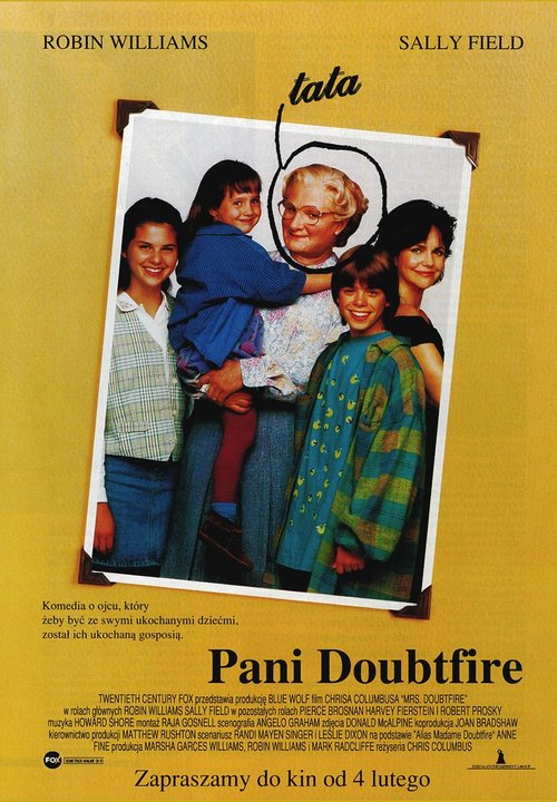 Pani Doubtfire / Mrs. Doubtfire (1993)  PL.2160p.BRRip.HEVC.10Bit.HDR.AC3.x265-PhX / LEKTOR PL