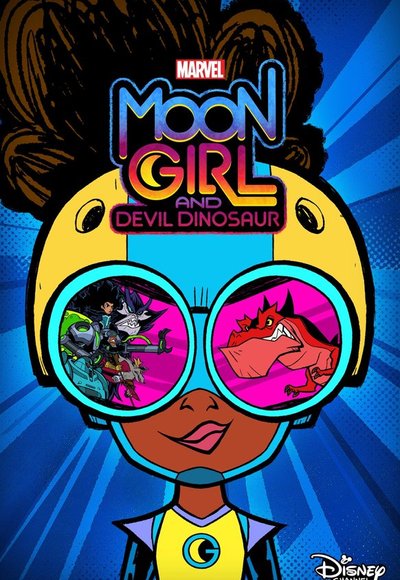 plakat Księżycowa Dziewczyna Marvela i Diabelski Dinozaur cały film