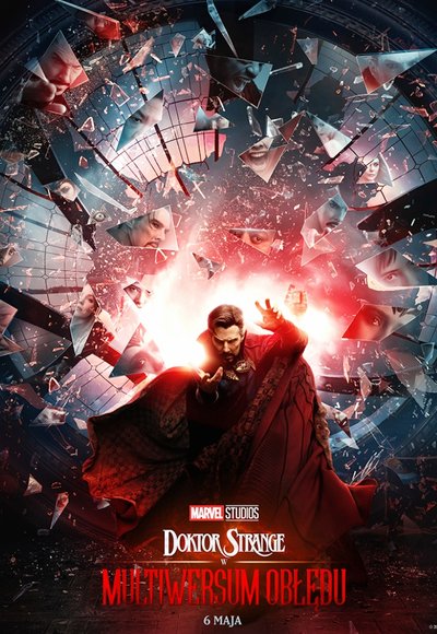 plakat filmu Doktor Strange w multiwersum obłędu 2022