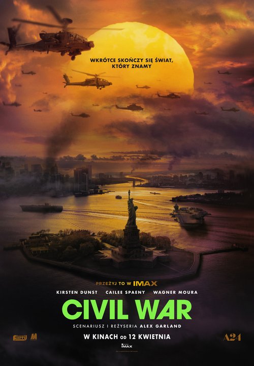 Civil War (2024) PL.UPSCALING.2160p.BRRip.10Bit..HDR.AC3.5.1.H265-PhX / LEKTOR PL