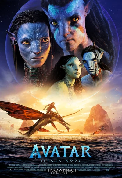 plakat filmu Avatar: Istota wody 2022